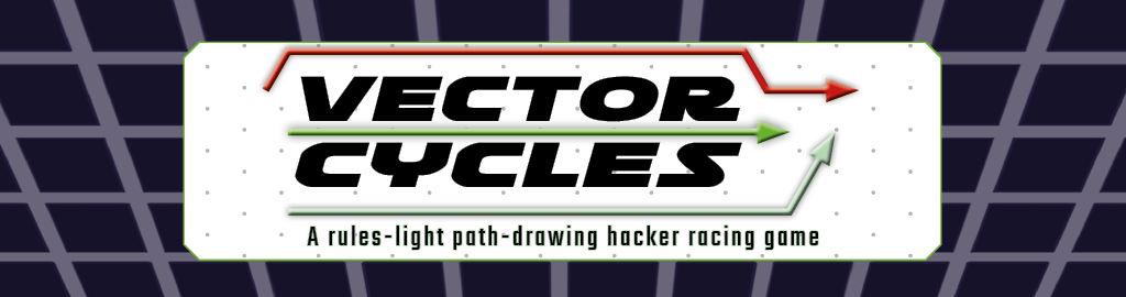 Vector Cycles: a rules-light path-drawing hacker racing game
