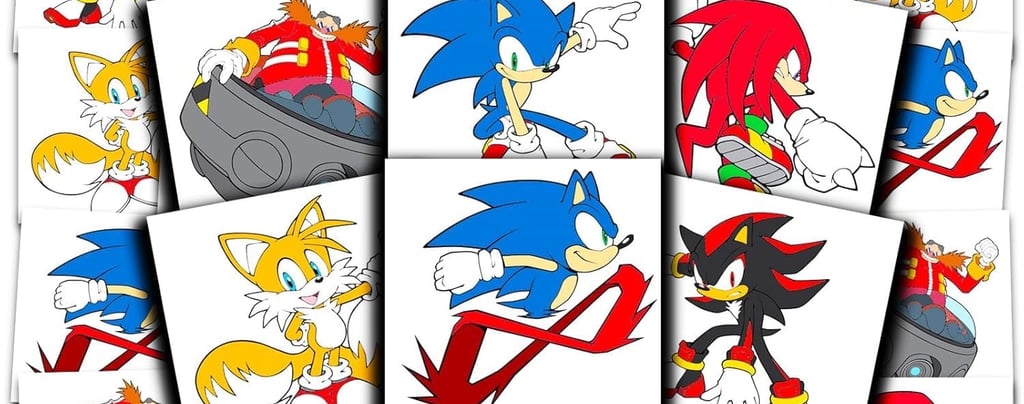 temporary tattoos for kids, featuring Sonic the Hedgehog characters