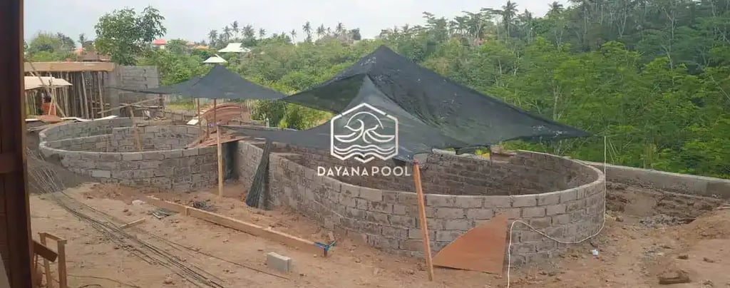 proses pembuatan kolam renang struktur beton oleh dayanapool.