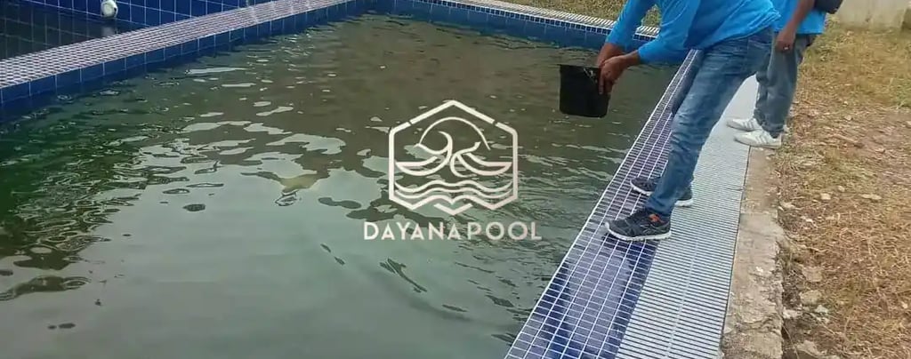perawatan kolam renang oleh tim dayanapool cimahi