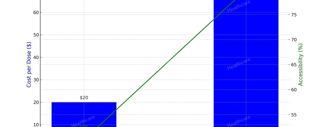 A graph of cost and accessibility of Cenforce Vs Viagra