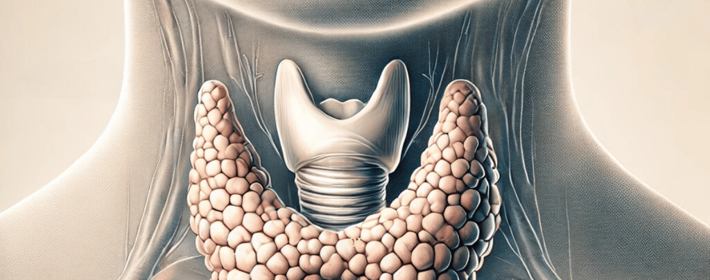 The anatomy of the human body of thyroid gland