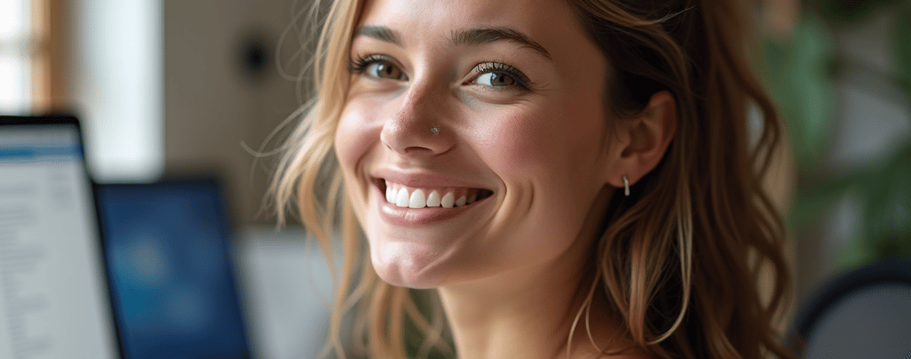 ADHD person confident after personal time management revolution.