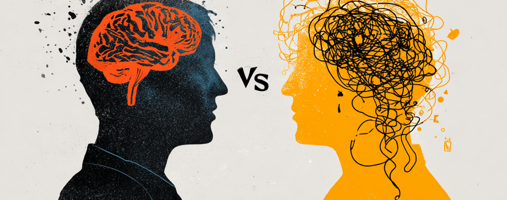 ADHD vs neurotypical working memory comparison showing key memory differences.