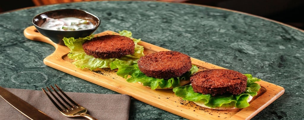 Vegetarian Kebabs with Chutney