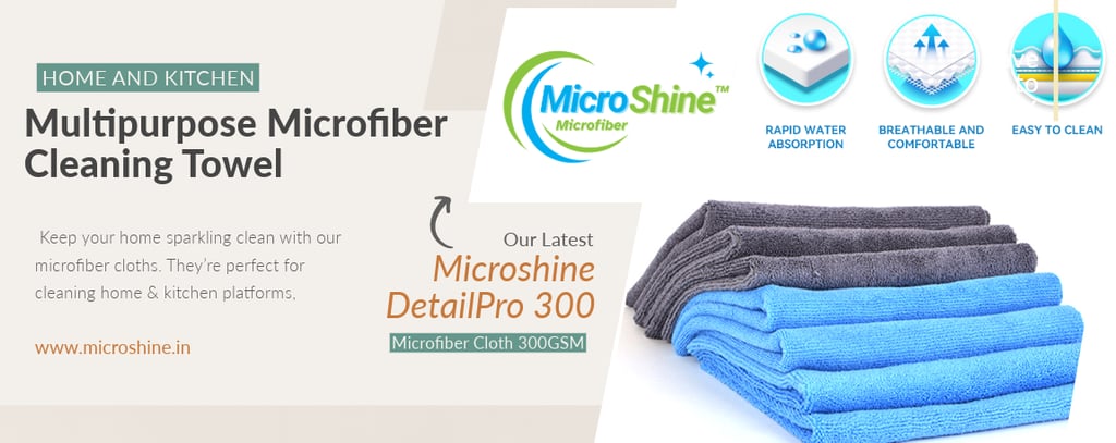 Microfiber Cleaning Cloths for Home & Kitchen