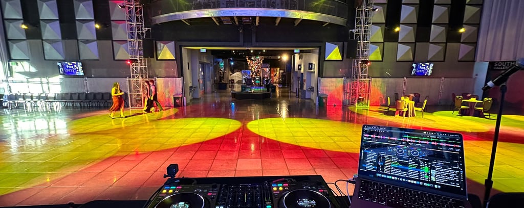 PROM DJ - All set up before the students arrive