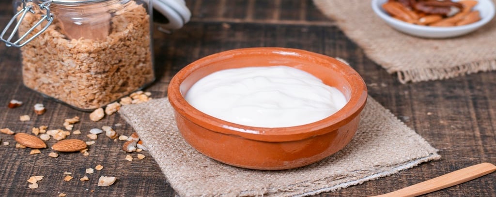 Curd in a Bowl and Nuts in a Jar