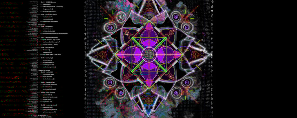 Mandala, sigils, magic, donuts, Donick, slaick, dxzvt