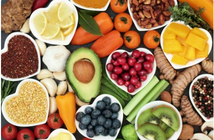 plates of healthy fruits