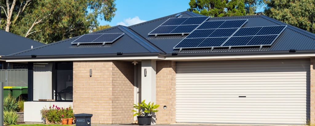 a home with solar panels in the central coast, nsw region