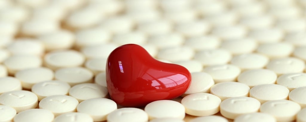 Heart between the tablets