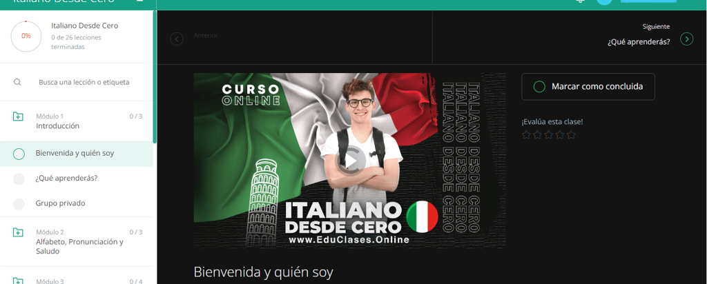 Aprendeblog Curso Online Italiano