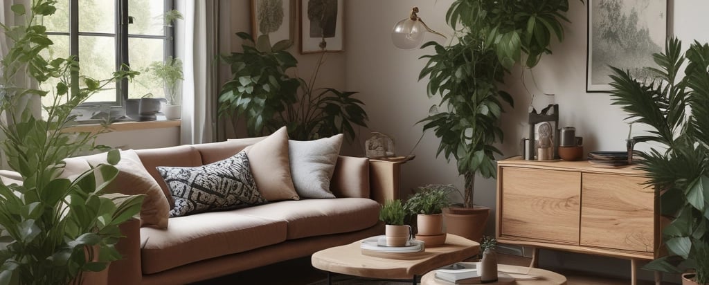 greenery in indoor interior