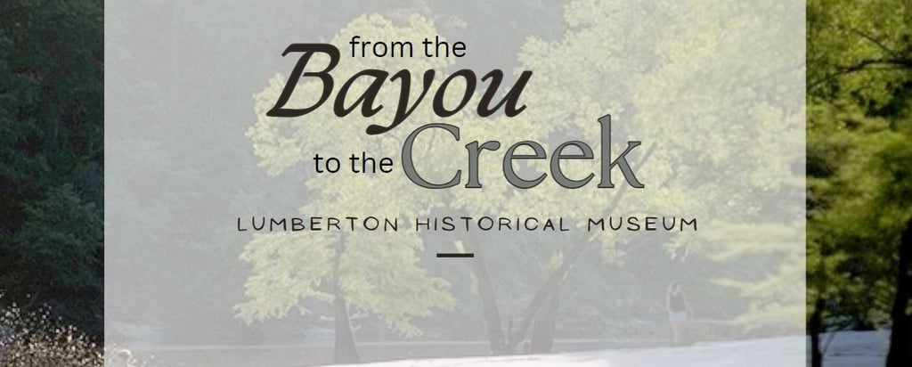  Pine Island bayou to Village Creek landscape , part of Lumberton Historical Museum exhibits