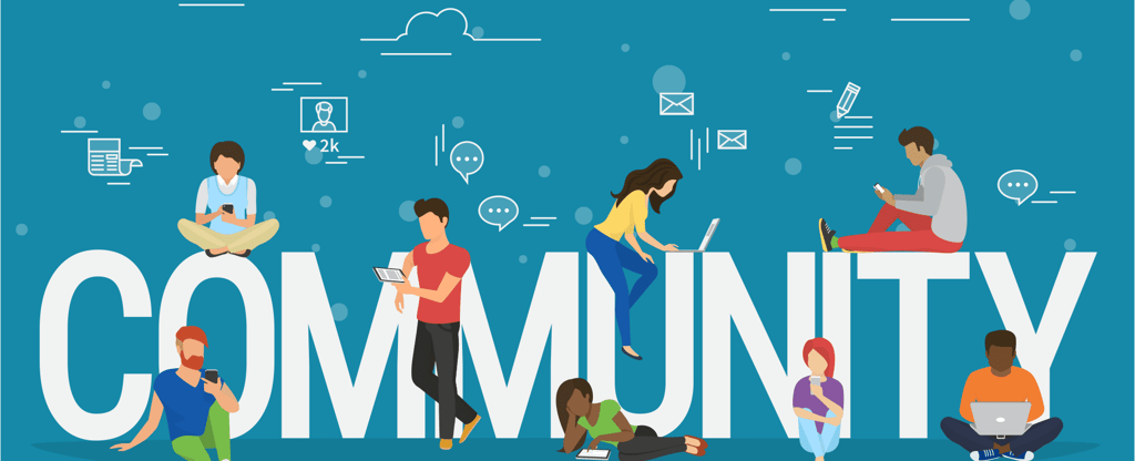 Online community of loyal customers supporting a small business competing with big brands online