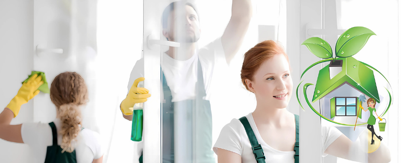 a woman in overalls and gloves holding a green house
