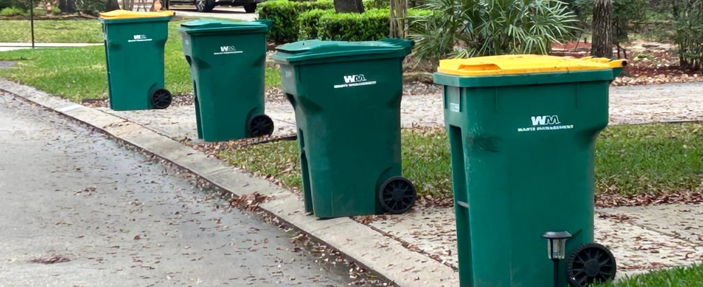 Trash Can Caddie, Trash Bin Valet Trash Day