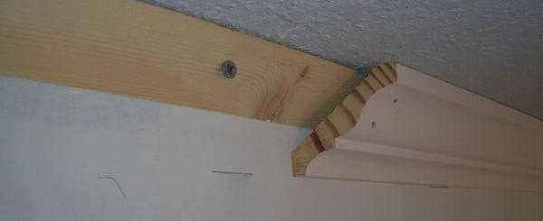 crown molding backer board
