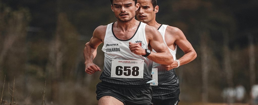 Two Men Running