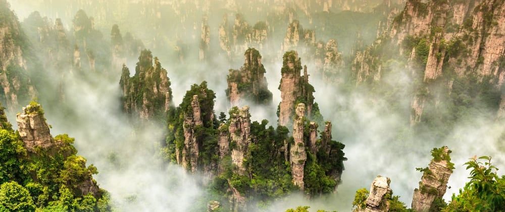 Floating Mountains - Avatar Mountains - Zhangjiajie, China