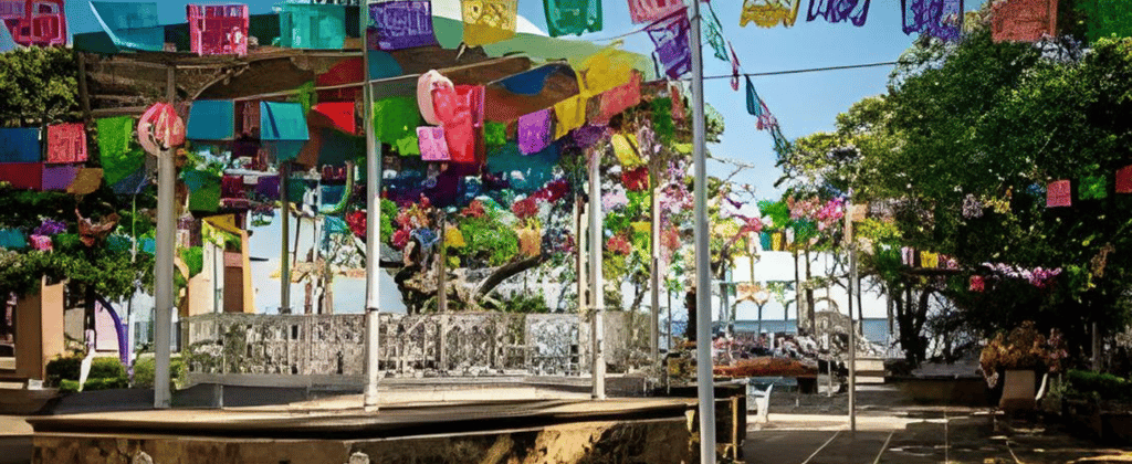 Praça da Zona Romântica, Puerto Vallarta, México.