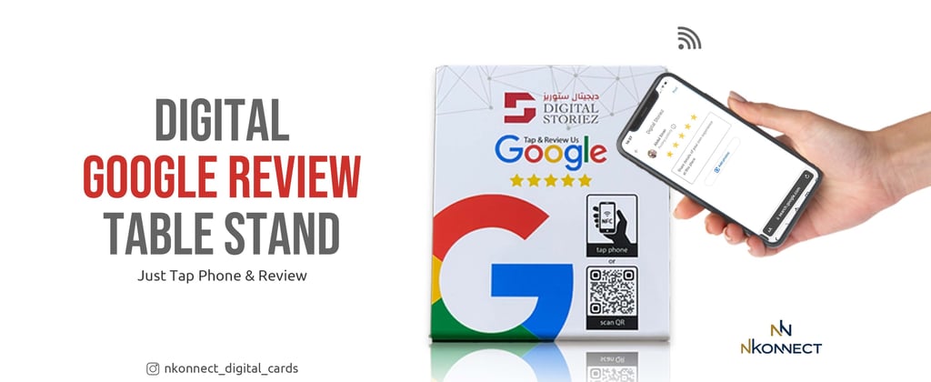  Digital Google Review Table Stand Dubai