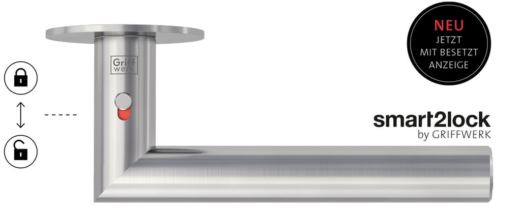 Griffwerk durų rankenos - LUCIA PIATTA S brushed steel