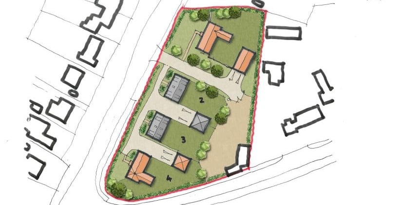 Planning approval from Braintree four homes outside the settlement boundary