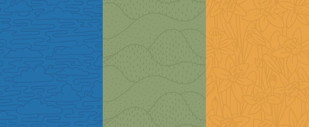 custom drawn brand patterns for a small art studio
