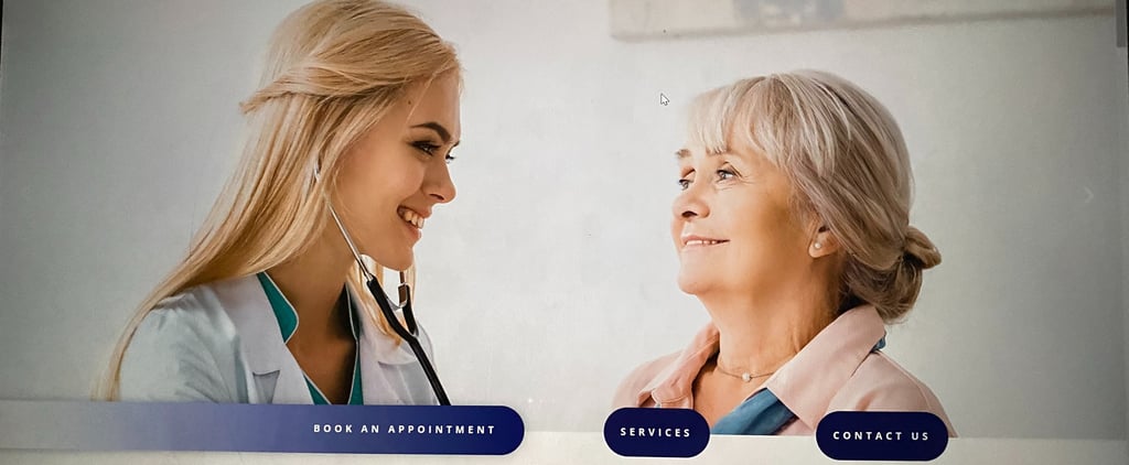 Nurse with Caucasian female patient