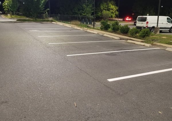 parking lines painted for chantilly