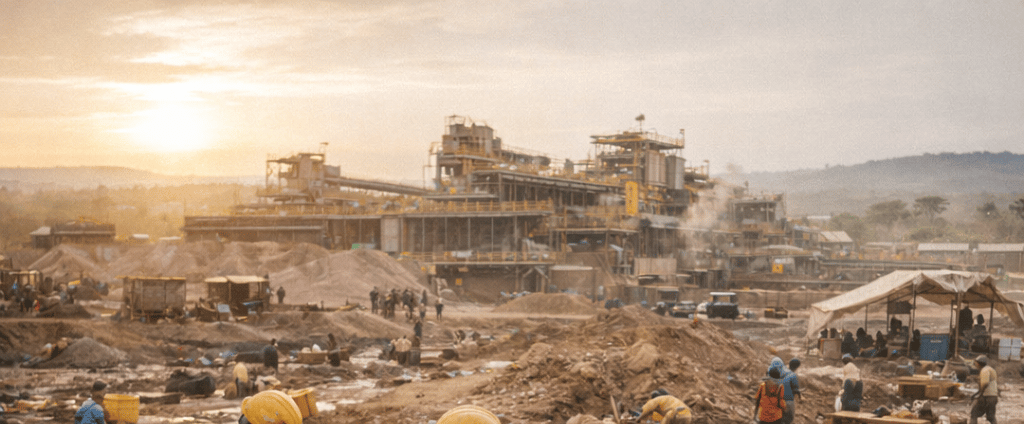 a group of men in yellow helmets and yellow helmets