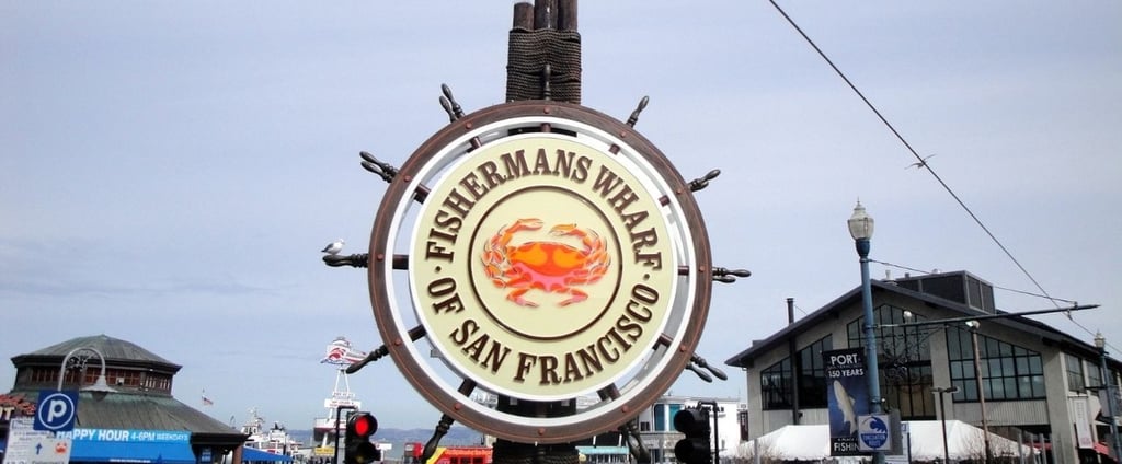 Placa de Fisherman's Wharf em San Francisco, capturada durante viagem
