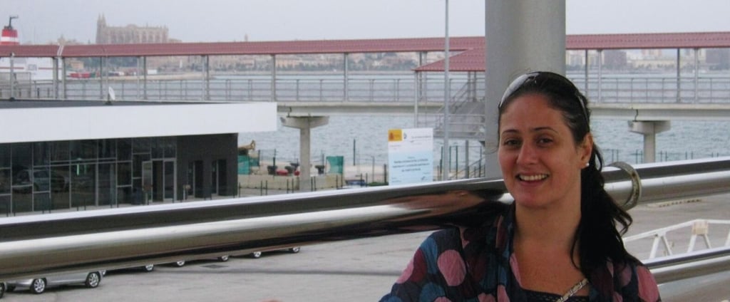 foto da autora chegada ao porto de mallorca