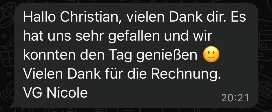 Hochzeits DJ Rhön Feedback