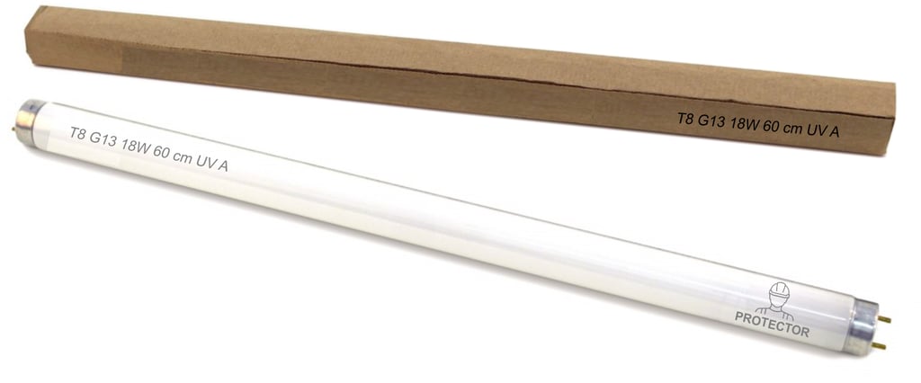 fluorescentes uva para captura de moscas en la industria alimentaria