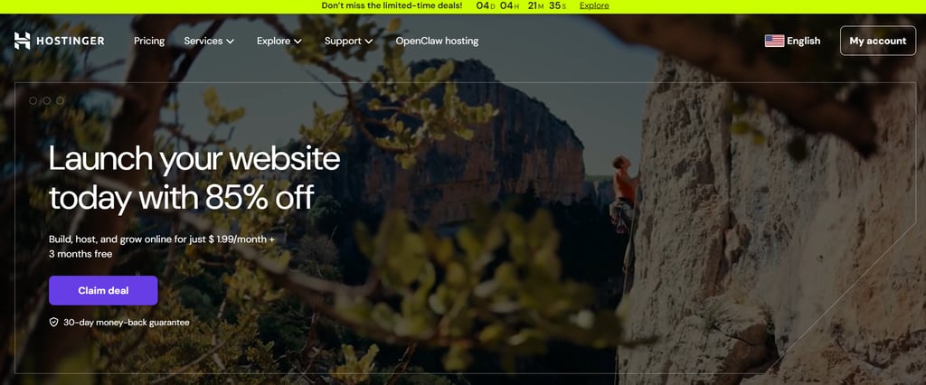best online free website builder software hostinger to start online store review