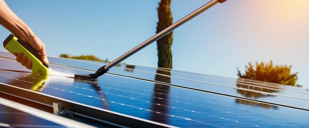 Nettoyage de panneaux solaires