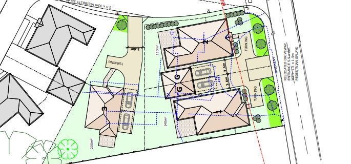 3 dwellings approved plannnig in Clacton Tendring 