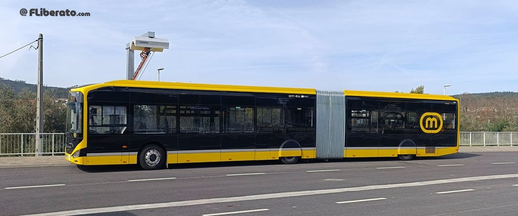 Metrobus Sisitema de Mobilidade do Mondego Coimbra carregamento Corvo