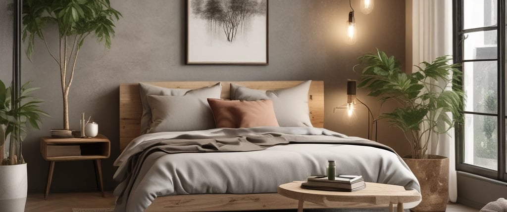 white and brown living room set