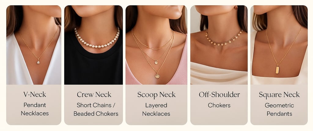 Necklace Pairings Based on Necklines You Wear Often