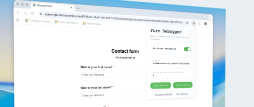 Dynamics 365 Form Debugger