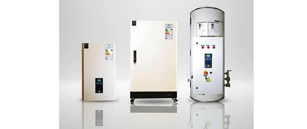 Lotus Plasma Therme Modelle E, V und S – elektrische Heizsysteme für Heizung und Warmwasser