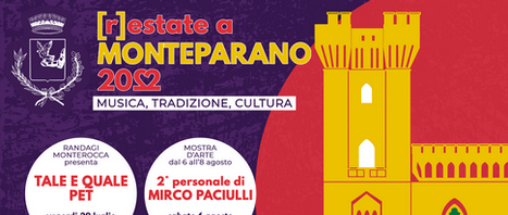 programmazione estiva di monteparano organizzata da alex borsci e dal comune di Monteparano