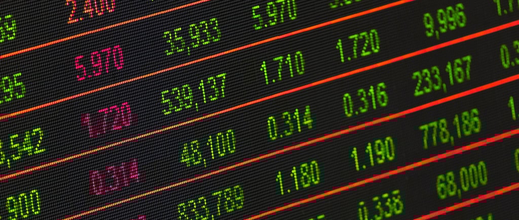 stock market investment numbers represent blog post about gold ira role in volatile markets