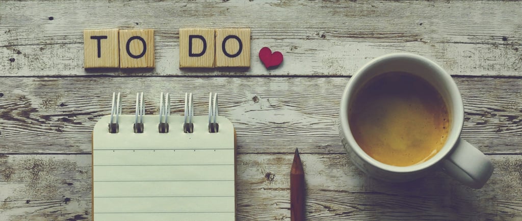 to do list and coffee