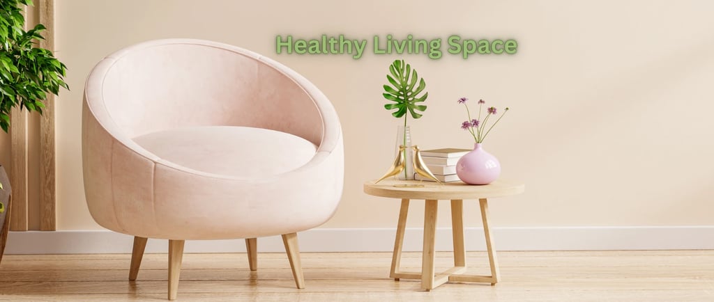 Cayla Henri Wax melts: a chair with a plant in a room with a plant in the background