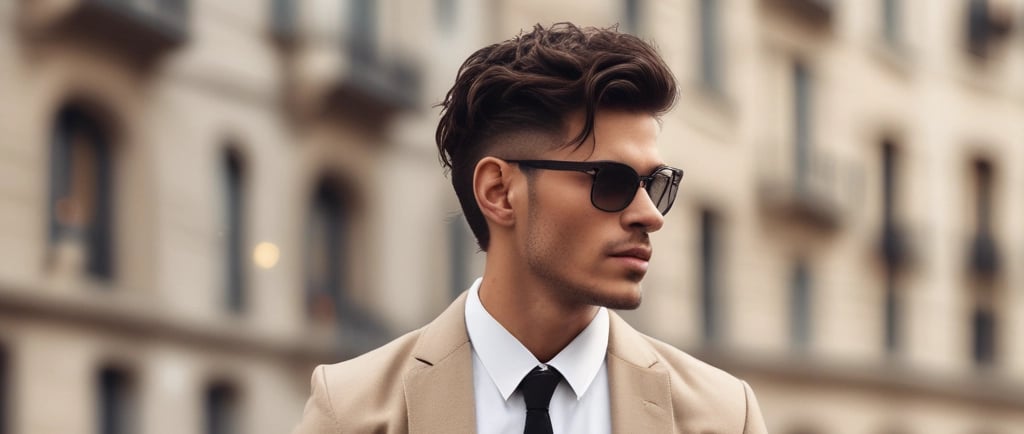 a person with the hair pulled back